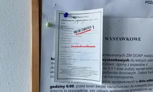 Awizo z Poczty Polskiej. Zawiadomienie o próbie doręczenia przesyłki poleconej.