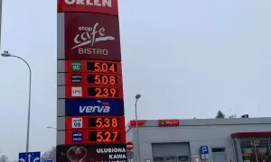 Cena ropy Orlen: benzyna 95 za 5.04 zł, diesel za 5.08 zł, LPG za 2.39 zł. Wyższe ceny dla Verva 98 (5.38 zł) i Verva Diesel (5.27 zł).