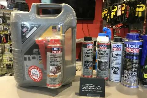 Jaki olej do silnika 2.0 TDI 140KM? Zestaw Liqui Moly z olejem 5W-40 i dodatkami do czyszczenia układu paliwowego i DPF.