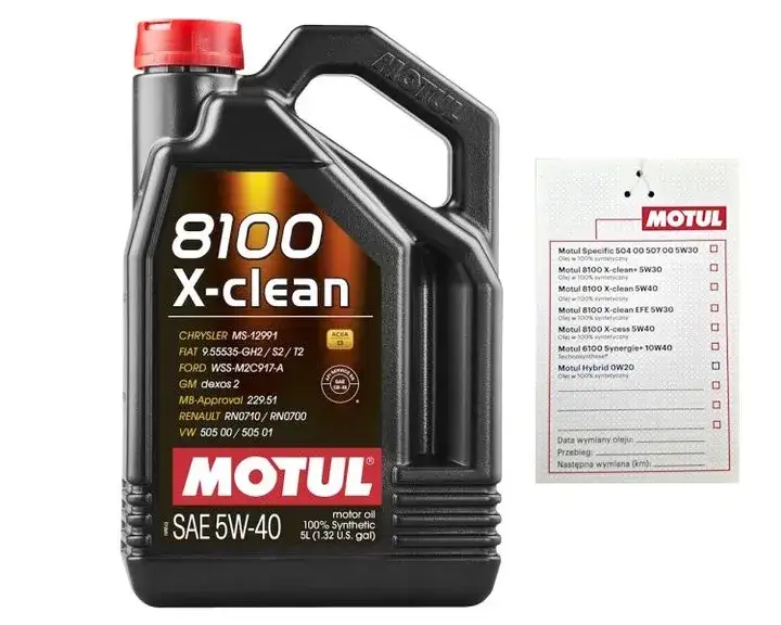 oleje silnikowe Motul Specific i 8100 X-clean porównanie