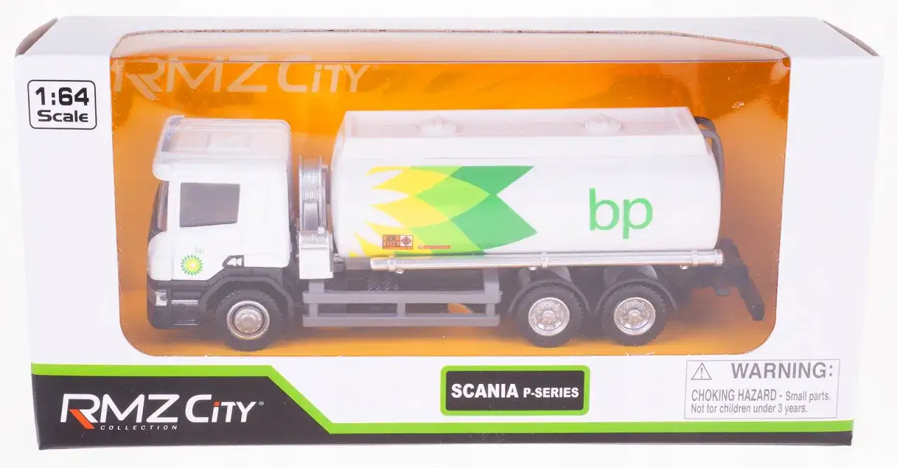 Model ciężarówki cysterny BP w skali 1:64, idealny dla kolekcjonerów. Pozwala na zabawę w dostarczanie paliwa, jakby to były hurtowe ceny paliw BP.