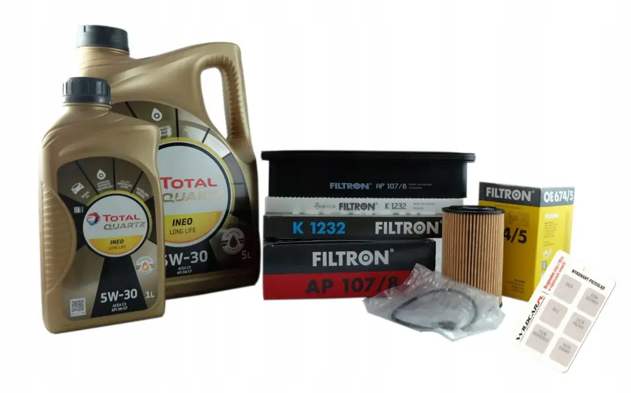 Olej Total Quartz 5W-30 i filtry Filtron – idealny zestaw do Kia Sportage 1.7 CRDi.