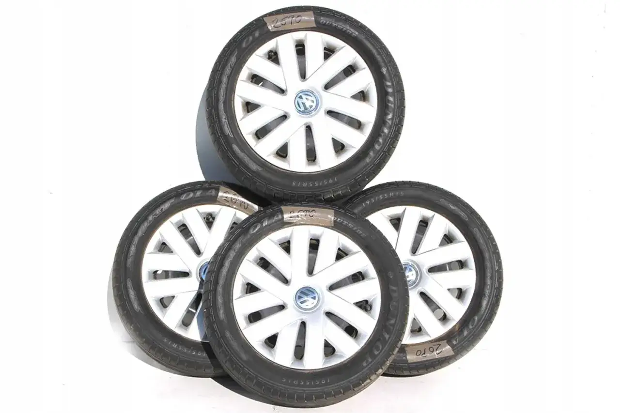 Cztery koła do VW Polo z oponami 195/55R15.