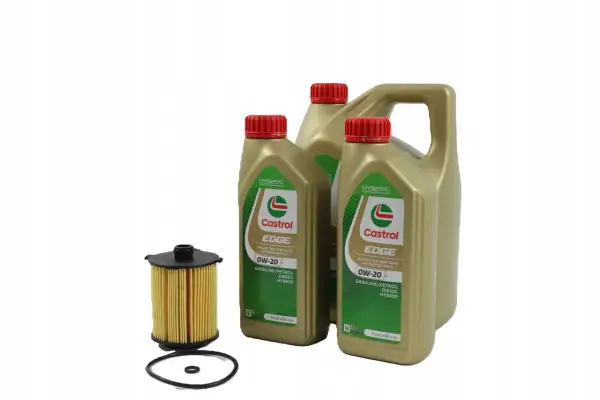 Olej Castrol EDGE 0W-20 do Volvo V40 2.0 diesel, wraz z filtrem. Idealny wybór dla Twojego silnika.